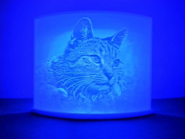 3D Bild Lithophane Halter Batterie